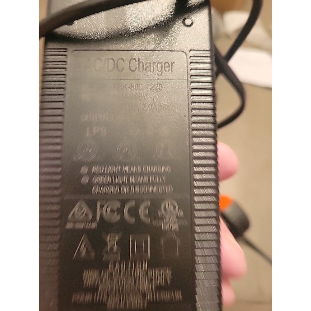 42V 2A Charger 3 Plugs(8mm 3-Prong, 5.5mm DC 2 Plugs for 36V Lithium